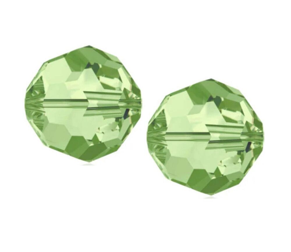 1531 100pcs Adabele Austrian 10mm Faceted Loose Round Crystal Beads Peridot